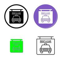 Rent a Car Vector Icon