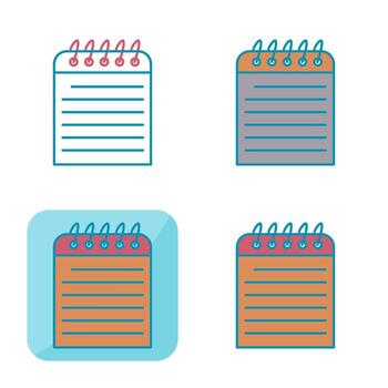 icono de vector de nota única