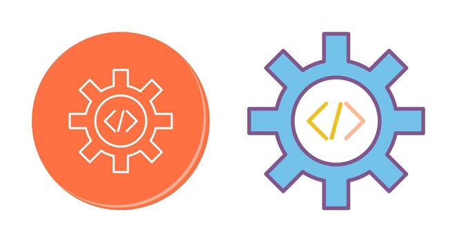 Unique Code Optimization Vector Icon