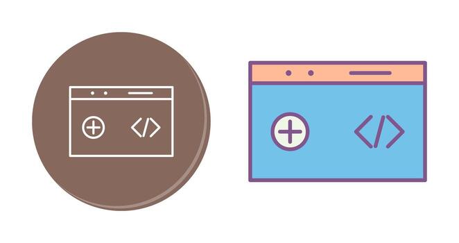 icono de vector de código limpio único