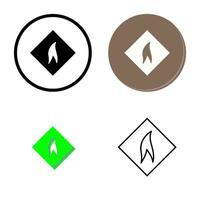 Flammable Material Vector Icon
