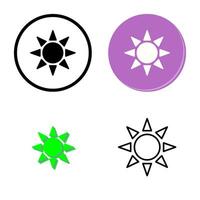 UV Radiation Vector Icon