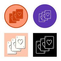 Unique Deck of Cards Vector Icon