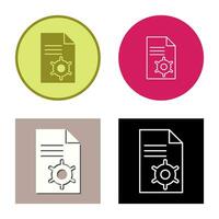 Unique Content Management Vector Icon