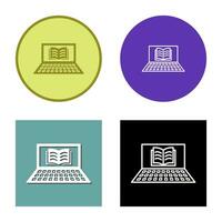 Unique Online Books Vector Icon