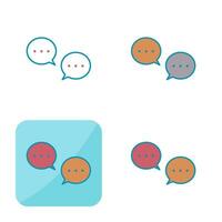 Unique Conversation Bubbles Vector Icon