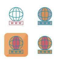 Unique World Wide Web Vector Icon