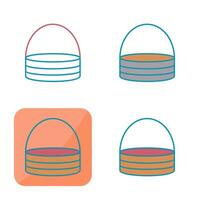 Unique Basket Vector Icon