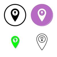 Unique Bar Location Vector Icon