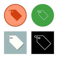 Unique Tag Vector Icon