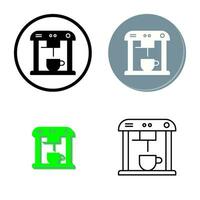 Unique Coffee Machine Vector Icon