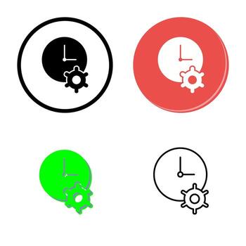 Unique Time Optimization Vector Icon