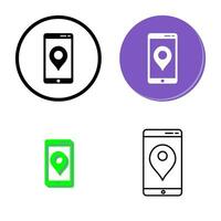 Unique GPS Service Vector Icon