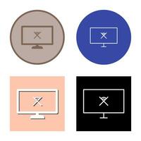 Unique Disconnected Network Vector Icon