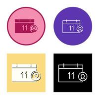 Unique Event Management Vector Icon