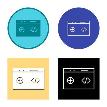Unique Clean Code Vector Icon