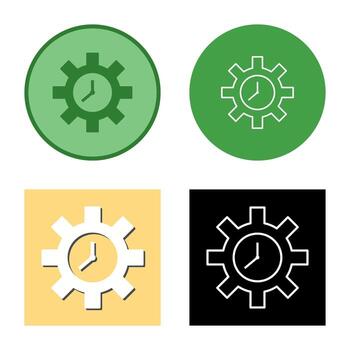 Unique Time Optimization Vector Icon
