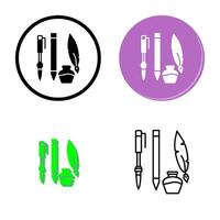 Unique Writing Equipment Vector Icon