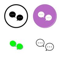 Unique Conversation Bubbles Vector Icon