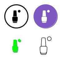 icono de vector de esmalte de uñas