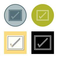 Checkbox Vector Icon