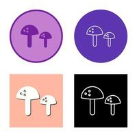 Mushrooms Vector Icon