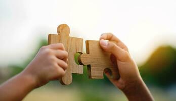 jigsaw puzzle pieces teamwork unity important parts perfect components Links and Communications photo
