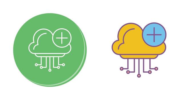 Cloud Computing Vector Icon