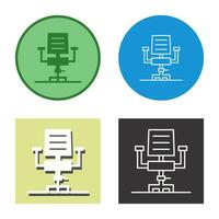 Desk Chair Vector Icon