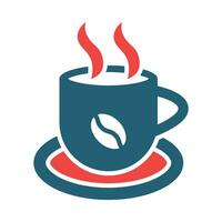 Coffee Vector Glyph Two Color Icon For Personal And Commercial Use.