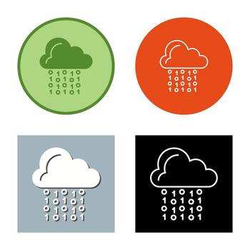 Cloud Coding Vector Icon