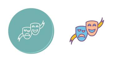 Theater Masks Vector Icon