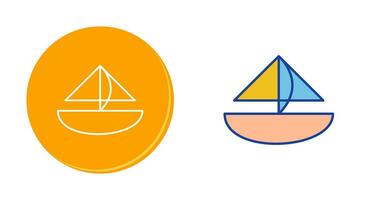 Small Yacht Vector Icon