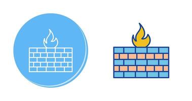 icono de vector de firewall