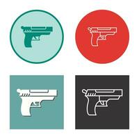 icono de vector de pistola