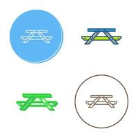 Picnic of Table Vector Icon