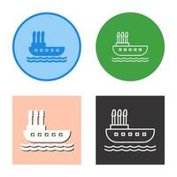 Steamboat Vector Icon