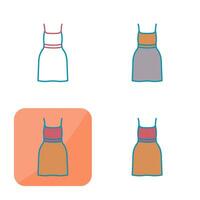 Cocktail Dress Vector Icon