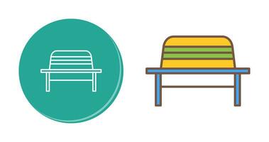 Garden Bench Vector Icon