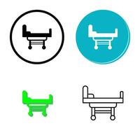 Hospital Bed Vector Icon