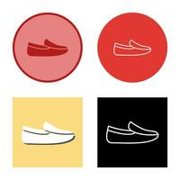 icono de vector de mocasines de hombres