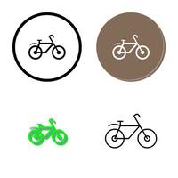 icono de vector de bicicleta