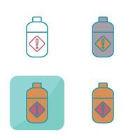 Pesticide Bottle Vector Icon