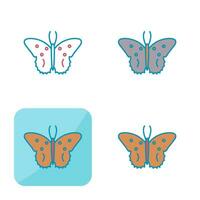 icono de vector de mariposa