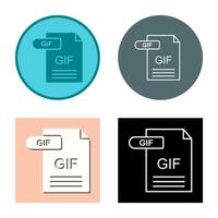 icono de vector de gif