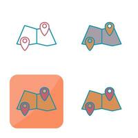 Folded Map Vector Icon