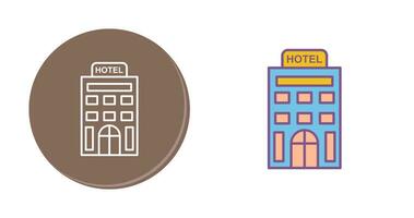 icono de vector de hotel