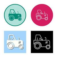 icono de vector de tractor