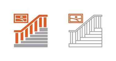 icono de vector de escalera