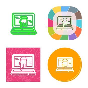 Computer Hacking Vector Icon